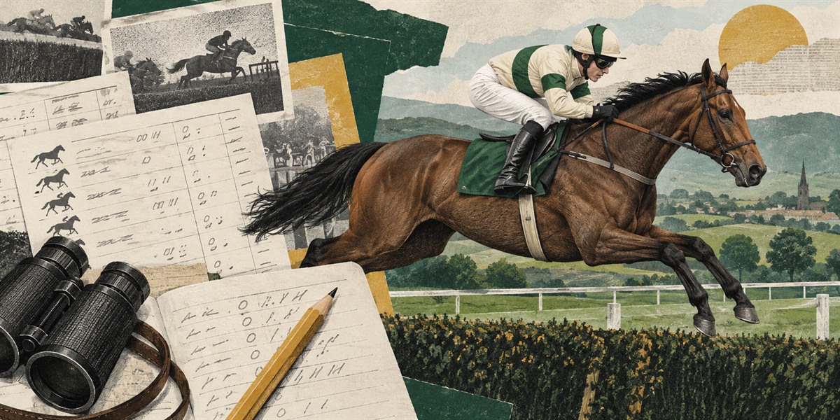 A racecard marked up with a pen